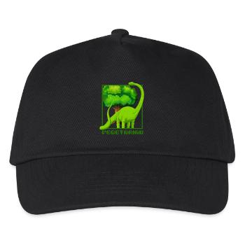 Dinosaure Brachiosaure - Casquette de baseball Enfant - noir - Devant