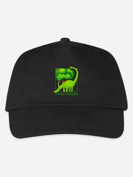 Dinosaurier Brachiosaurus - Kinder Basecap - Schwarz