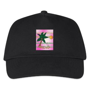 Island Flamingo - Kids’ Baseball Cap - black - Front