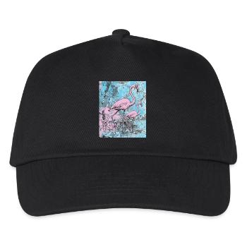 Pink flamingos - Kids’ Baseball Cap - black - Front