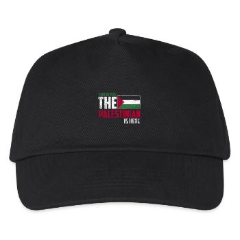N'ayez pas peur que le Palestinien soit là - Casquette de baseball Enfant - noir - Devant