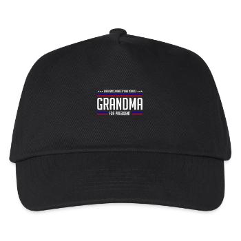 Grandma for president - Kids’ Baseball Cap - black - Front
