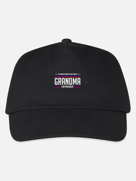 Grandma for president - Kinder Basecap - Schwarz