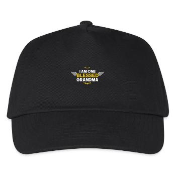I am the one blessed grandma - Kids’ Baseball Cap - black - Front