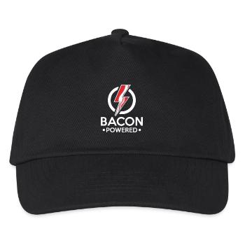 Bacon Powered - lightning taste morning - Kinder Basecap - Schwarz - Vorne
