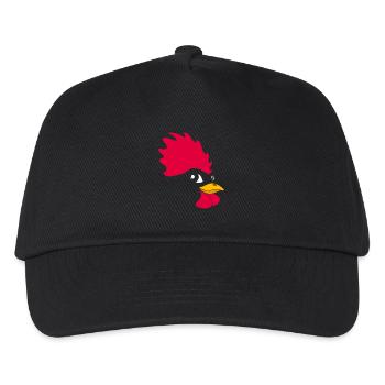 Chicken face hens shirt hen gift funny - Kids’ Baseball Cap - black - Front