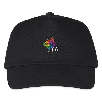 renard - Casquette de baseball Enfant - noir - Devant