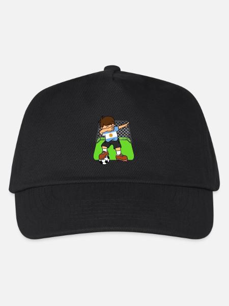 Argentina Soccer Ball Dabbing Kid Argentines - Kids’ Baseball Cap - black