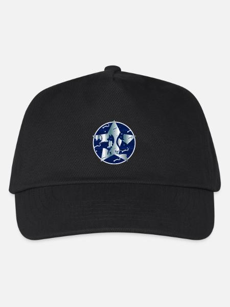Fuchs im Stern - Kinder Basecap - Schwarz