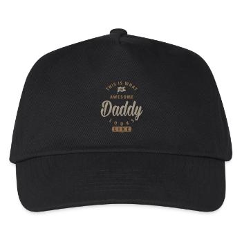 Awesome Daddy - Kids’ Baseball Cap - black - Front