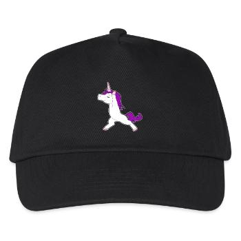 Einhorn Tussi stolz eingebildet Geschenk Idee - Kinder Basecap - Schwarz - Vorne