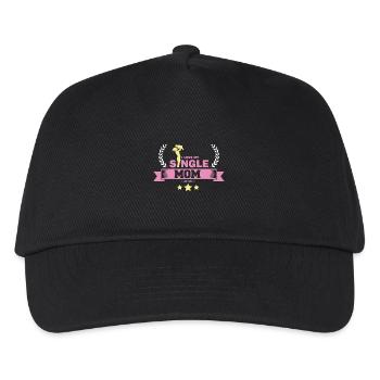 J'aime ma mère célibataire - Casquette de baseball Enfant - noir - Devant