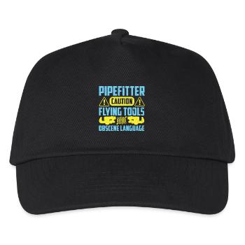 Mise en garde du tuyauteur - Casquette de baseball Enfant - noir - Devant