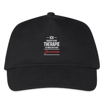 Lanzarote therapy - Kids’ Baseball Cap - black - Front