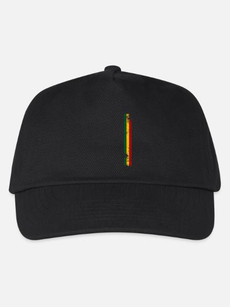 Reggae streifen - Kinder Basecap - Schwarz