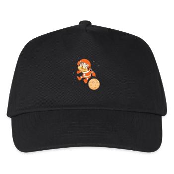 Weltraum Astronaut Dinosaurier - Kinder Basecap - Schwarz - Vorne
