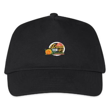 Proud to be Vegetarian - Kinder Basecap - Schwarz - Vorne