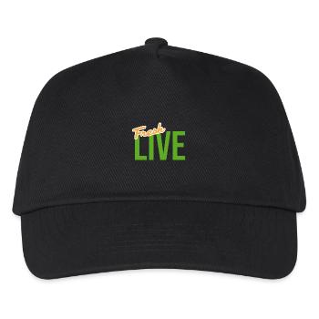 Fresh live - Kids’ Baseball Cap - black - Front