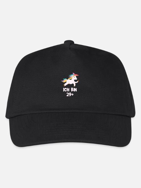 Ich bin 30 Jahre alt Geburtstag Einhorn Geschenk - Kinder Basecap - Schwarz