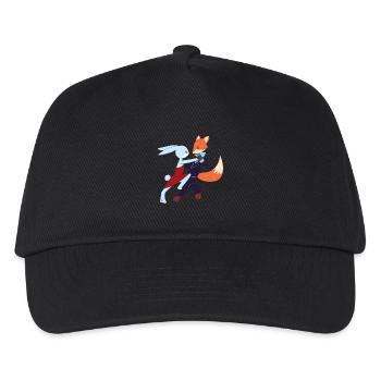 Salsa - Hase und Fuchs tanzen Salsa - Shirt - Kinder Basecap - Schwarz - Vorne