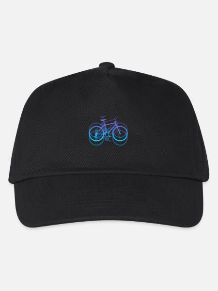 Fahrrad Radfahren Geschenk Fahrradfahrer Radsport - Kinder Basecap - Schwarz