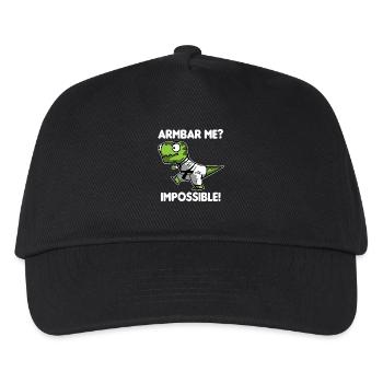 Funny BJJ Brazilian Jiu Jistu, T-Rex Armbar Shirt - Kids’ Baseball Cap - black - Front