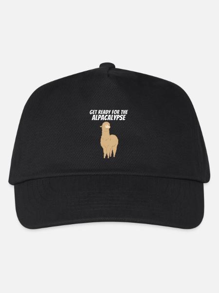 Bereit für die Alpakalypse Alpaka Alpaca Cool - Kinder Basecap - Schwarz