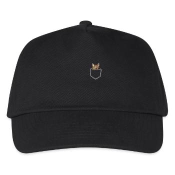Cool Cat Pocket - Kinder Basecap - Schwarz - Vorne
