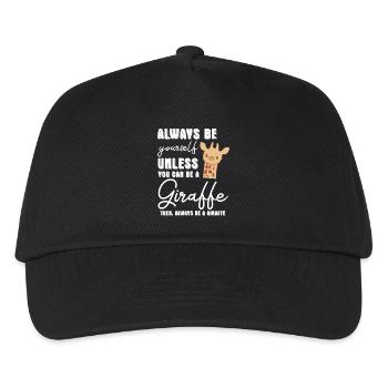 Giraffe - Giraffes - Giraffe fan - Be Yourself - Kids’ Baseball Cap - black - Front