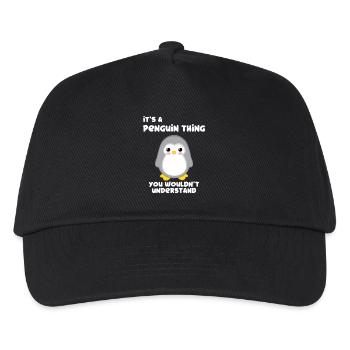 Pingouin - pingouins - motif pingouin - fan de pingouin - Casquette de baseball Enfant - noir - Devant