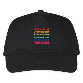 Science Chemtrails chemise de conspiration - Casquette de baseball Enfant - noir - Devant