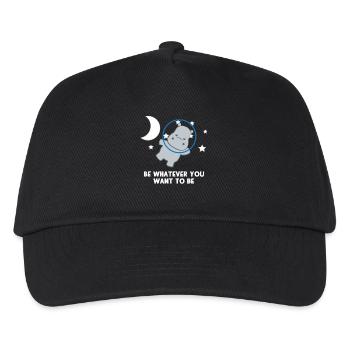 Hippo - Hippos - Hippofan - Be You - Kinder Basecap - Schwarz - Vorne