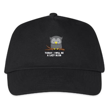 Chouette - hibou - hibou - t-shirt hiboux - mocassins - Casquette de baseball Enfant - noir - Devant