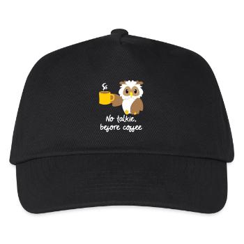 Chouette - hibou - hibou - chouette t-shirt - café - Casquette de baseball Enfant - noir - Devant