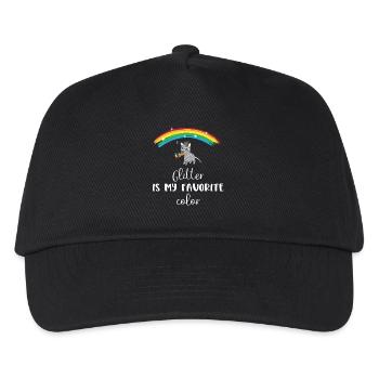 Zebra - Zebras - Zebrafan - LGBT - Glitzer - Kinder Basecap - Schwarz - Vorne