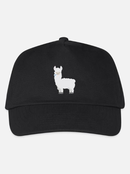 Chemise d'animal craché Lama motif d'enfant Lama crache - Casquette de baseball Enfant - noir