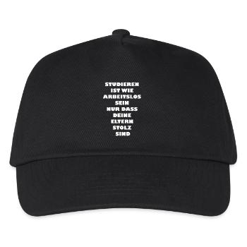 Funny student saying - Kids’ Baseball Cap - black - Front