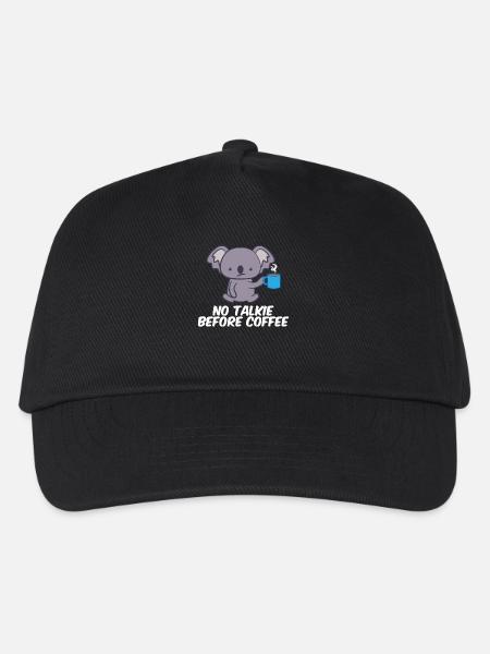 Koala - Koalas - Koala T-Shirt - Kaffee - Kinder Basecap - Schwarz