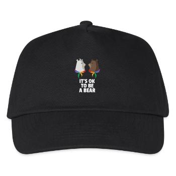 Seine Ok ein Bär Homosexuell Cultur Bär Shirts Geschenk sein - Kinder Basecap - Schwarz - Vorne