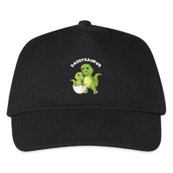 Daddysaurus - Funny Family Matching Gift - Kids’ Baseball Cap - black - Front