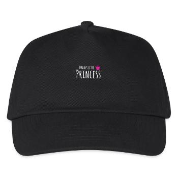 Papas kleine Prinzessin Geschenk Idee - Kinder Basecap - Schwarz - Vorne