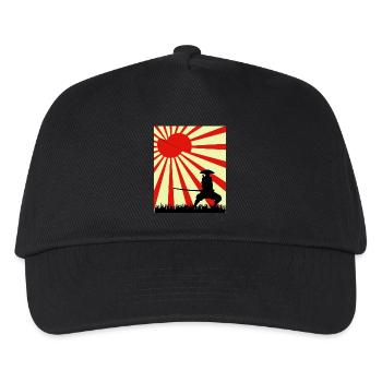 Moon Slice Samurai - Kids’ Baseball Cap - black - Front