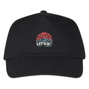 Mountain Bike Bicycle Trail Downhill Terrain - Kids’ Baseball Cap - black - Front