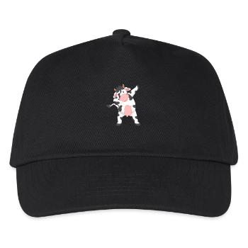 Dabbing Cow Cool Vegetarian Vegan Vegan Funny - Kids’ Baseball Cap - black - Front