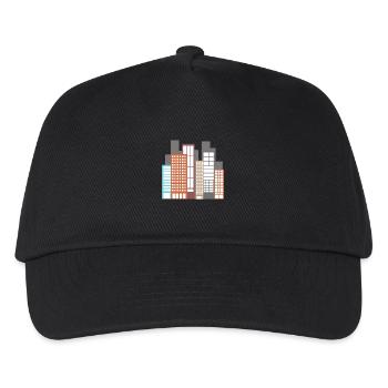Gebäude - Kinder Basecap - Schwarz - Vorne