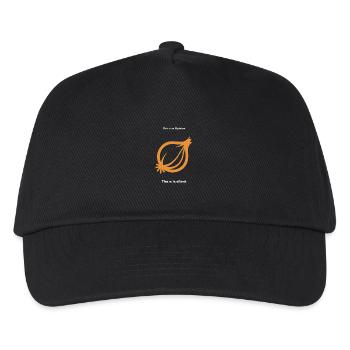 Oignon opinion pun Phi Pi - Casquette de baseball Enfant - noir - Devant