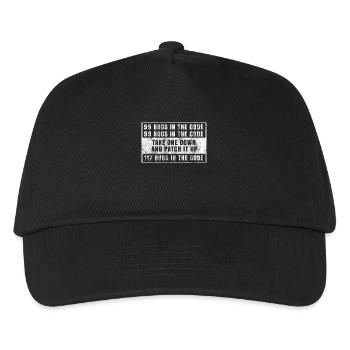 Programmierer Shirt Programmieren Sprüche Nerd - Kinder Basecap - Schwarz - Vorne