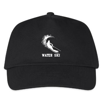 Wasserski Hobby schönes cooles Geschenk - Kinder Basecap - Schwarz - Vorne