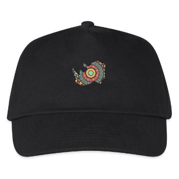 Silhouette Africa gift rhino rhino pattern - Kids’ Baseball Cap - black - Front