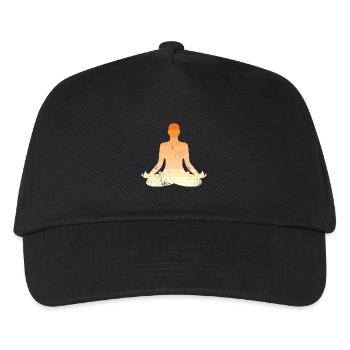 Yoga Meditation Pilates Wellness Geist - Kinder Basecap - Schwarz - Vorne